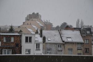 Neve sui tetti di Bruxelles